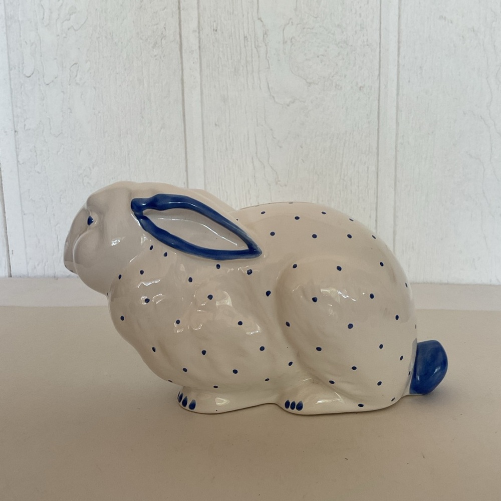 Tiffany & Co. Hand Painted Rabbit Coin Bank - Picture 7 of 13